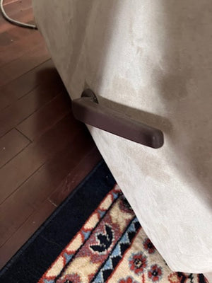Beige Microsuede Reclining Chair