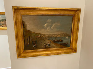 1600-1700 Century Reproduction Painting- "Walking by the Docks" # 2