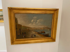 1600-1700 Century Reproduction Painting- "Walking by the Docks" # 2