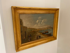 1600-1700 Century Reproduction Painting- "Walking by the Docks" # 2
