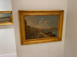 1600-1700 Century Reproduction Painting- "Walking by the Docks" # 2
