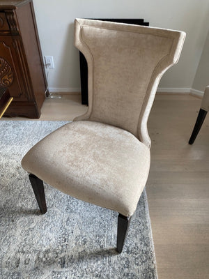 'Bernhardt Furniture' Double Pedestal Dining Table + 9 Caracole Chairs