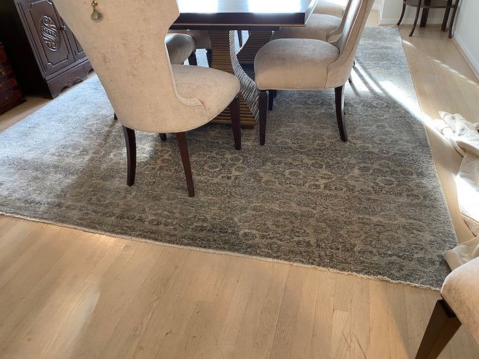 Grey/White Modern Area Rug