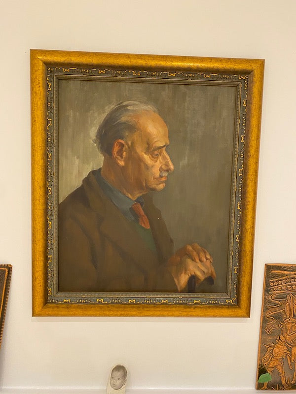 Oil Portrait of Italian Gent by Dawn Cookson
