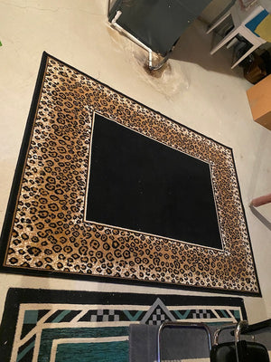 "Jungle" Area Rug- Made in Belgium 6ft x 7ft