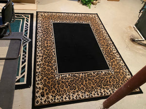 "Jungle" Area Rug- Made in Belgium 6ft x 7ft