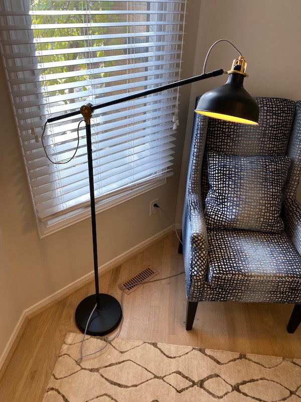 IKEA RANARP Black Tilting Floor Lamp