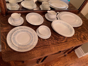 Royal Doulton "Meadow Mist" HN 5007 Dinnerware Set- Service for 12 + 5 Serving Pieces (89 Pieces Total)