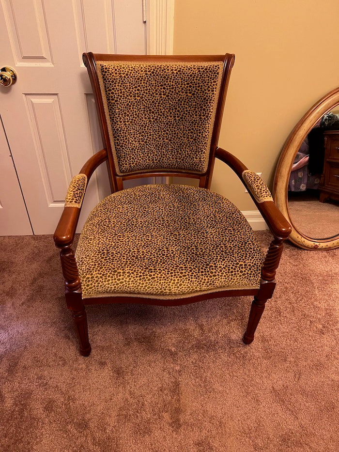 Cheetah Print Armchair