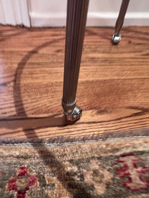 2 Tier Glass Bar Cart on Casters from ELTE