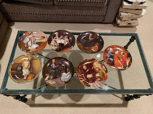 Norman Rockwell 7 Collector Plates