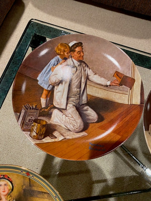 Norman Rockwell 7 Collector Plates