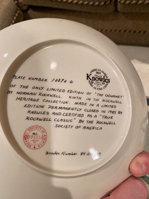 Norman Rockwell 7 Collector Plates