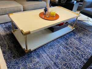 Bernhardt Brielle 340-024 Cocktail Table, Cream Coloured