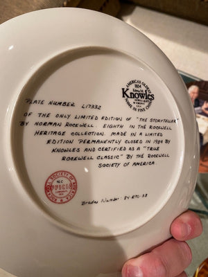 Norman Rockwell 7 Collector Plates