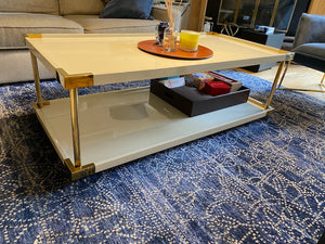 Bernhardt Brielle 340-024 Cocktail Table, Cream Coloured