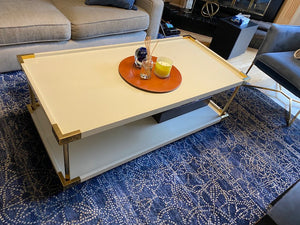 Bernhardt Brielle 340-024 Cocktail Table, Cream Coloured