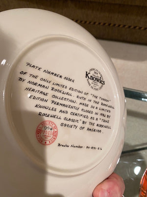 Norman Rockwell 7 Collector Plates
