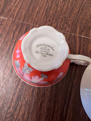 3 Miniature Hutschenreuther Cups & Saucers