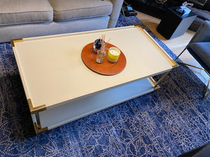 Bernhardt Brielle 340-024 Cocktail Table, Cream Coloured