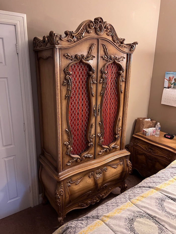 Antique Wood Carved Armoire