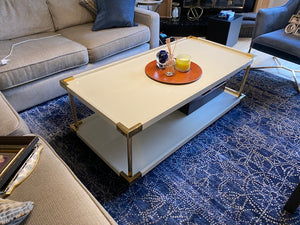 Bernhardt Brielle 340-024 Cocktail Table, Cream Coloured