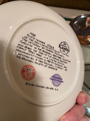 Norman Rockwell 7 Collector Plates