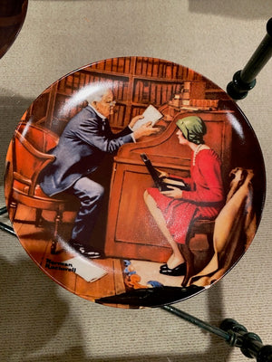 Norman Rockwell 7 Collector Plates