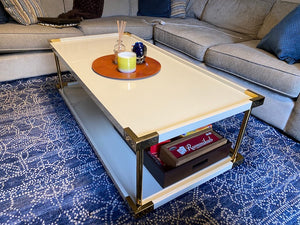 Bernhardt Brielle 340-024 Cocktail Table, Cream Coloured