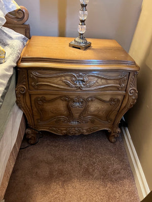 Pair of Antique Wood Nightstands