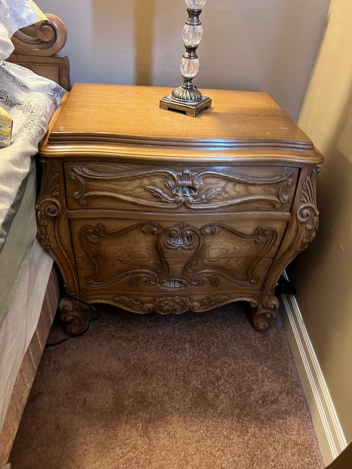 Pair of Antique Wood Nightstands