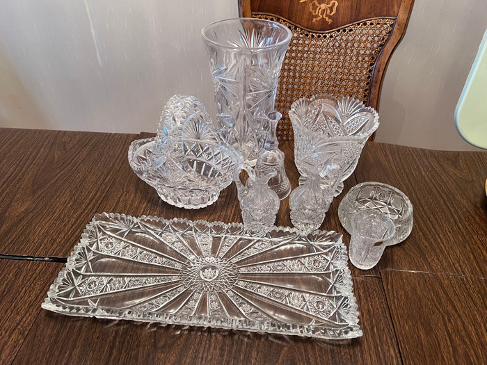 Vintage Cut Crystal Lot