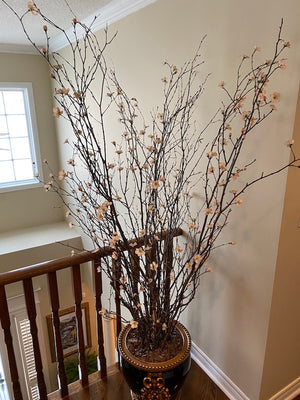 Beautiful Claw Footed Planter with Faux Indoor Plant