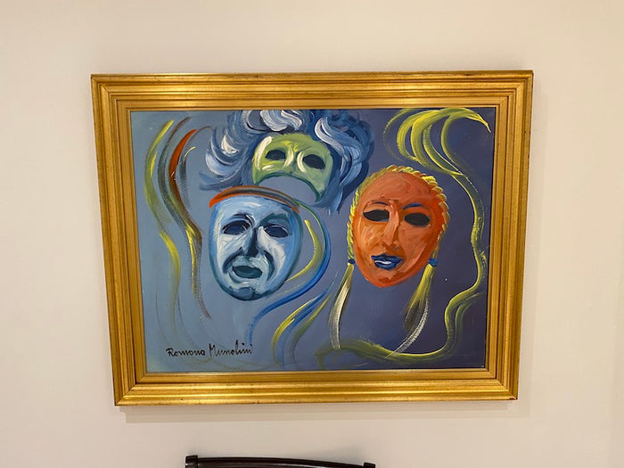 Original Painting- "Masks" by Romano Mussolini