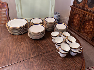 Mikasa Bone China Lorenzo A1-128 Dinnerware Set- Service for 12