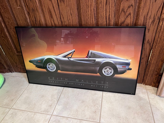 Vintage KEITH MALLETT FERRARI, FRONT LINE EDITIONS 1983 POSTER