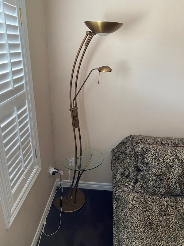 Double Floor Lamp, Side Table