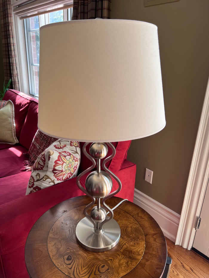 Silver Table Lamp