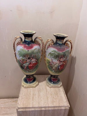 Pair of Antique Austrian Vases