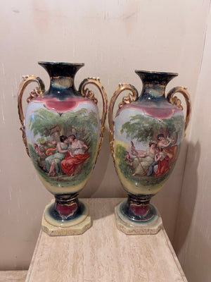 Pair of Antique Austrian Vases