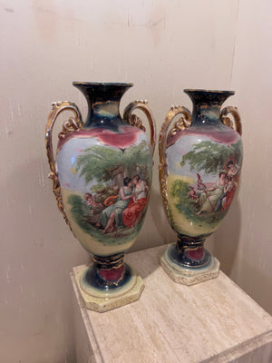 Pair of Antique Austrian Vases