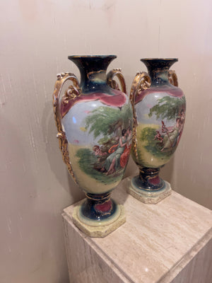 Pair of Antique Austrian Vases