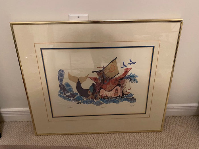 Limited Edition Signed Print "Jonah" by Amram Ebgi