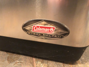 Coleman Steel Belted Cooler, 54 QT- Stainless Steel