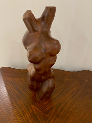 Wood Nude Torso Carving