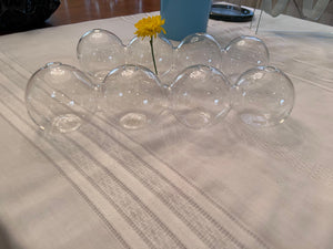 2 Glass Flower Holders