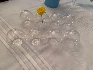 2 Glass Flower Holders