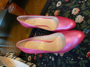Browns Couture Pink Patent Leather Heels.