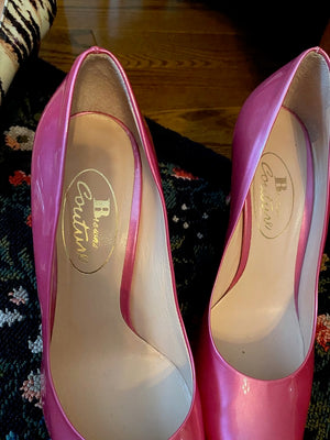 Browns Couture Pink Patent Leather Heels.