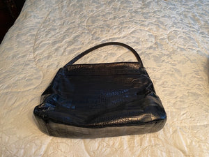 Black Patent Leather Furla Handbag